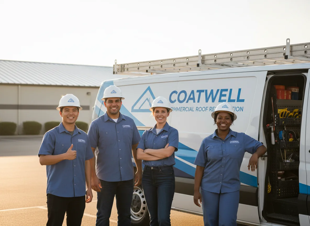 Commercial roof coating company in Hull, TX